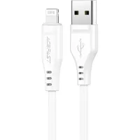 Дата кабелю USB 2.0 AM to Lightning 1.2m 2.4A TPE C3-02 White Acefast (6974316280835)