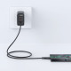 Дата кабель USB 2.0 AM to USB-C 1.2m 3.0A TPE Black Acefast (6974316280866)