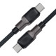 Дата кабель USB-C to USB-C 1.2m 3A silicone braid C10-03 Acefast (6974316283119)