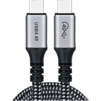 Дата кабель USB-C to USB-C 1.2m USB4.0 Gen3 240W (8K HDR) Choetech (XCC-1040-GY)