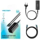 Зарядний пристрій Vention 4xUSB 100W (2xUSB-C+2xUSB-A) PD3.0/QC 3.0/GaN Black (FBSBG-EU)