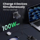 Зарядний пристрій Ugreen 4xUSB 100W (3xUSB-C+USB-A) Gan Nexode Fast Charger Grey X565 (35043)