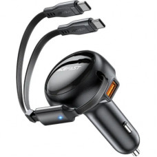 Зарядний пристрій Acefast 3xUSB 53W (2xUSB-C+USB-A) + cable USB-C 2in1 B13 (6974316282921)