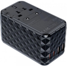 Зарядний пристрій Choetech 4xUSB 100W PD (2хUSB-C+2хUSB-A) сharger diamond model black (PD6028-BK)