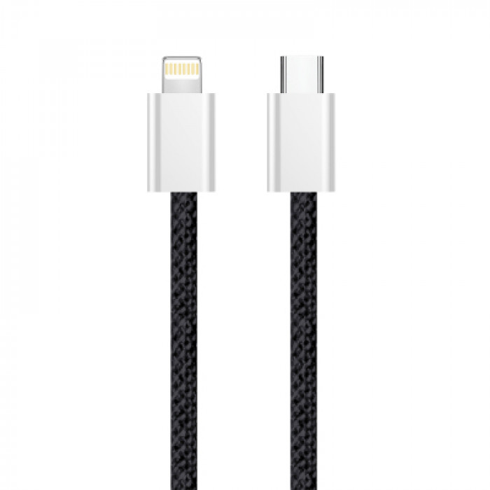 Дата кабель USB-C to Lightning 2.0m 27W PD FC black ColorWay (CW-CBPDCL068-BK)