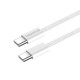 Дата кабель USB-C to USB-C 2.0m (braided cotton) (PD Fast Charging 60W) 3.0А grey ColorWay (CW-CBPDCC068-GR)