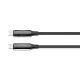 Дата кабель USB-C to USB-C 1.0m (PVC+Aluminum Alloy) (PD Fast Charging 240W) 5А black ColorWay (CW-CBPDCC069-BK)