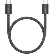Дата кабель USB-C to USB-C 1.0m 60W Magnet Braided Black Canyon (CND-CCMG60AB15B)