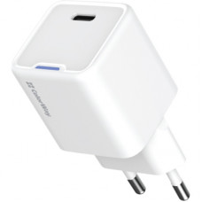 Зарядний пристрій ColorWay GaN Mini 25W PD Port PPS USB-C white (CW-CHS052PD-WT)