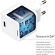 Зарядний пристрій ColorWay GaN Mini 35W PD Port PPS USB-C white (CW-CHS056PD-WT)