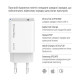 Зарядний пристрій ColorWay GaN Mini 65W PD Port PPS USB-C white (CW-CHS049PD-WT)