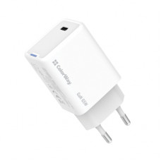 Зарядний пристрій ColorWay GaN Mini 65W PD Port PPS USB-C white (CW-CHS049PD-WT)