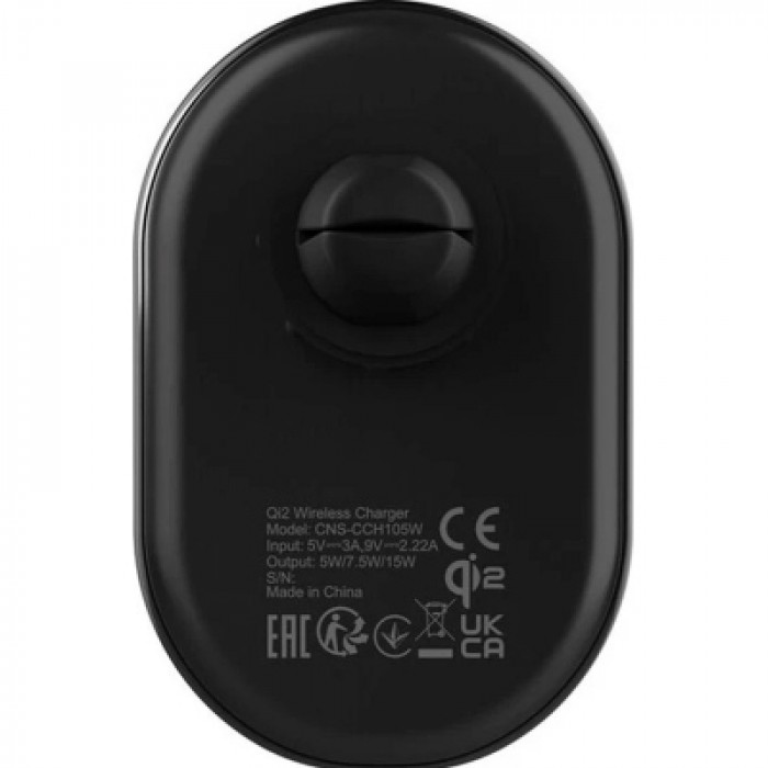 Універсальний автотримач Canyon OnGrip 105 15W Qi2 Wireless Black (CNS-CCH105B)