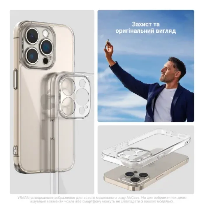 Чохол до мобільного телефона Armorstandart Air Xiaomi Poco M7 Pro 5G Camera cover Clear (ARM83144)