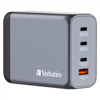Зарядное устройство Verbatim GaN 200 W 4 ports (2xUSB-C-100 W,USB-C-65 W /USB-A -3.0) (32204)