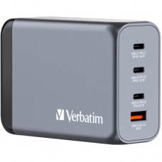 Зарядний пристрій Verbatim GaN 240 W 4 ports (USB-C-140 W,USB-C-100 W,USB-C-65 W /USB-A -3.0) (32205)