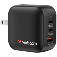 Зарядное устройство Verbatim MiniGaN 70 W 3 ports (2xUSB-C/1xUSB-A) (32229)