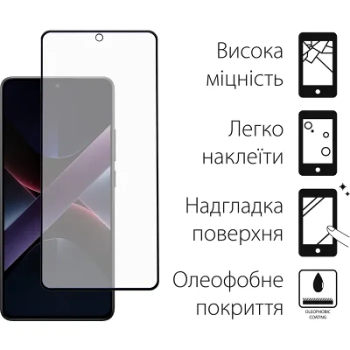 Скло захисне Dengos 2psc Kit Poco X7 Pro (DG-TG2P-71)