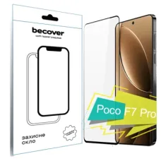 Скло захисне BeCover Poco F7 Pro Black (713416)