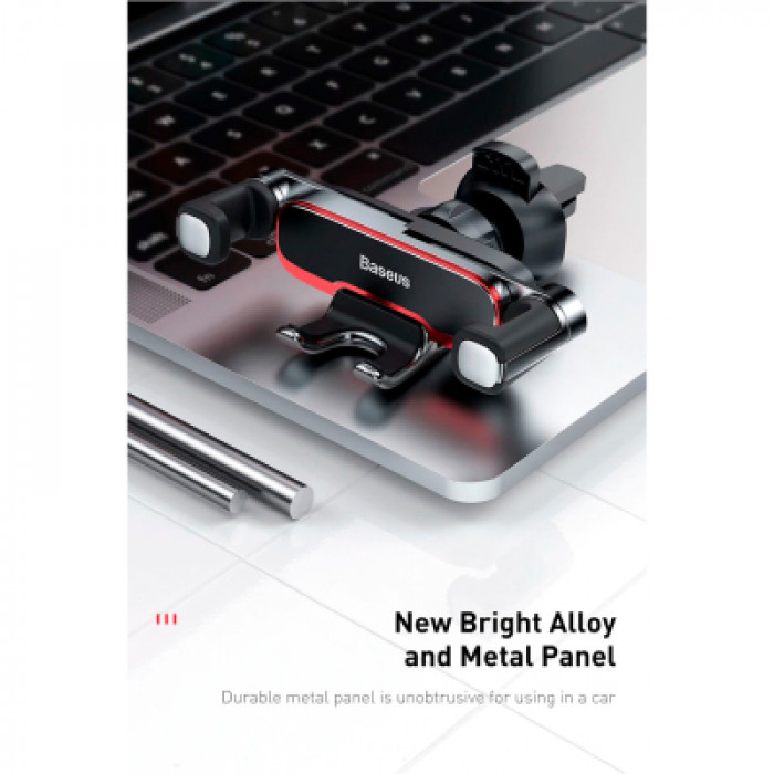 Універсальний автотримач Baseus Mr Hui Gravity Car Mount Black (SUYL-HU01)