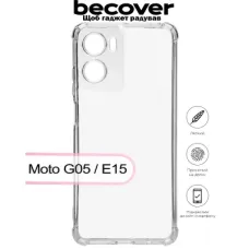 Чохол до мобільного телефона BeCover Anti-Shock Motorola Moto G05 / E15 Clear (713470)