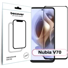 Скло захисне BeCover Nubia V70 Black (713454)