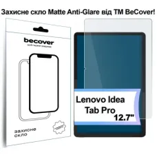 Скло захисне BeCover Matte Anti-Glare Lenovo Idea Tab Pro 12.7