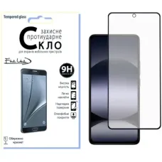 Скло захисне Fine Line Xiaomi Redmi Note 14 Black (FL-TGFG-381)