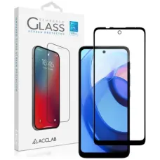 Скло захисне ACCLAB Full Glue MOTO E30/E40 Black (1283126545788)