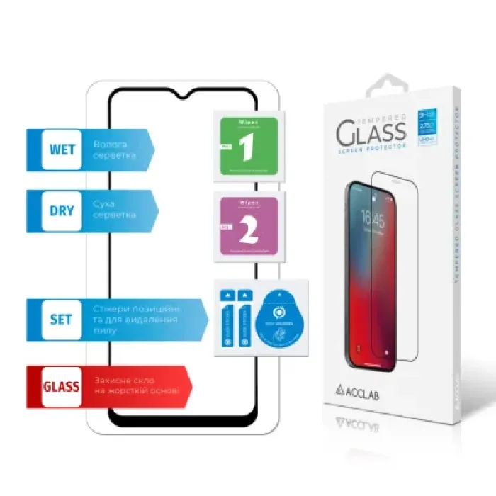Скло захисне ACCLAB Full Glue Oppo A38 5G Black (1283126582462)