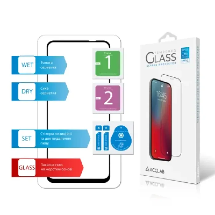 Скло захисне ACCLAB Full Glue Oppo A3x Black (1283126598890)