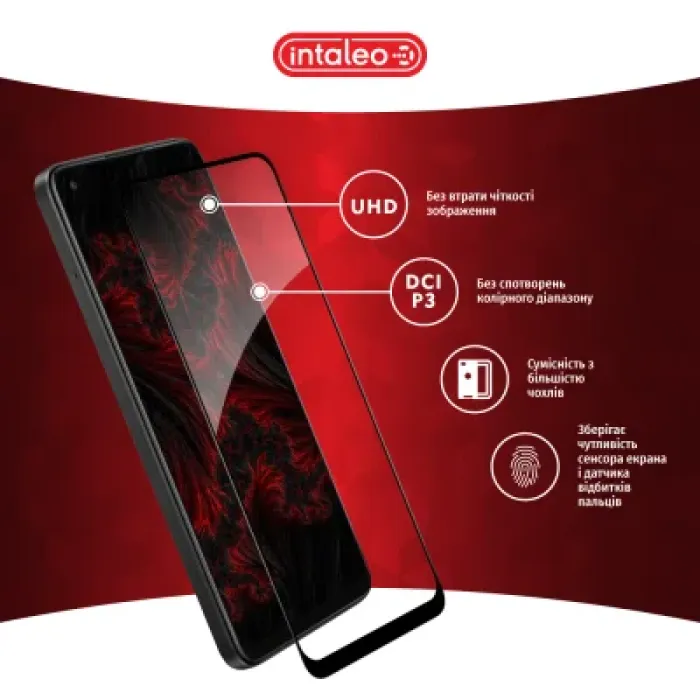 Скло захисне Intaleo Full Glue Oppo A78 Black (1283126582912)