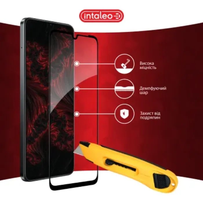 Скло захисне Intaleo Full Glue Realme Note 60X Black (1283126609053)