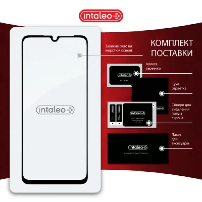 Скло захисне Intaleo Full Glue Realme Note 60X Black (1283126609053)