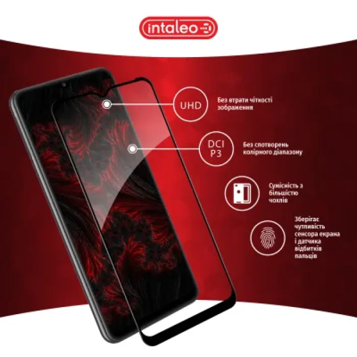 Скло захисне Intaleo Full Glue Samsung A32 5G Black (1283126541742)
