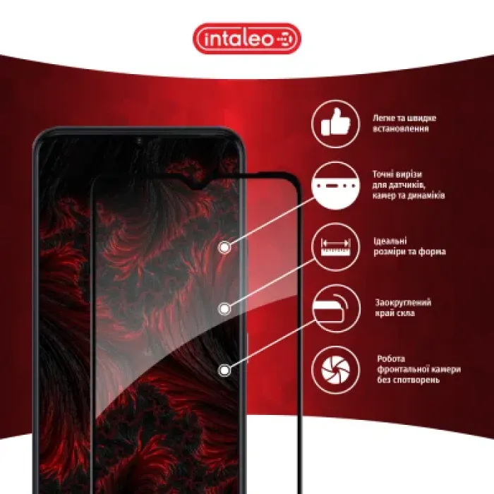 Скло захисне Intaleo Full Glue Tecno Spark 10C Black (1283126564918)