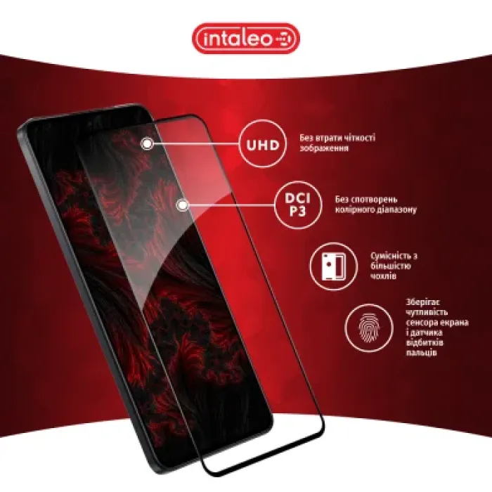 Скло захисне Intaleo Full Glue Xiaomi 13T Pro Black (1283126582622)
