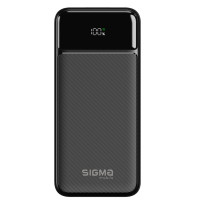 Батарея универсальная Sigma X-power SI20A4QL 20000mAh, PD/20W, QC/22.5W, LED, cable 20w, black (4827798799710)