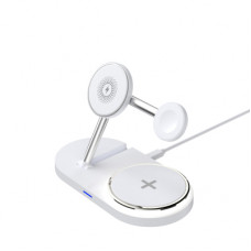 Зарядний пристрій Armorstandart Wireless Charging H101 3 in 1 Magnetic White (ARM78102)