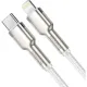 Дата кабель USB-C to Lightning 1.0m Cafule Metal PD 20W white Baseus (CATLJK-A02)
