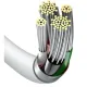 Дата кабель USB 2.0 AM to Lightning 2.0m Superior Fast Charging 2.4A white Baseus (CALYS-C02)