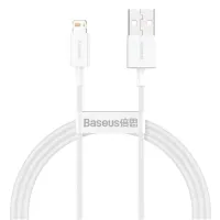 Дата кабель USB 2.0 AM to Lightning 2.0m Superior Fast Charging 2.4A white Baseus (CALYS-C02)