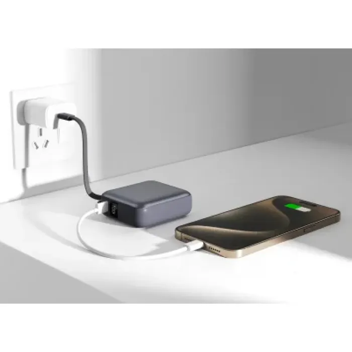 Батарея універсальна Vinga 10000 mAh 35W Display Cable (VPBB1035C)