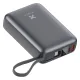 Батарея універсальна Vinga 20000 mAh 45W Display Cable (VPBB2045C)