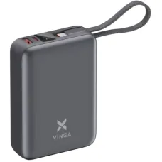 Батарея універсальна Vinga 20000 mAh 45W Display Cable (VPBB2045C)