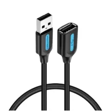 Дата кабель USB 2.0 AM/AF 2.0m black Vention (CBIBH)