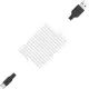 Дата кабель USB 2.0 AM to USB-C 1.0m 2A silicone X21 black+white HOCO (6957531071402)