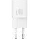 Зарядний пристрій Baseus GaN5 Fast Charger USB-C 20W white (CCGN050102)