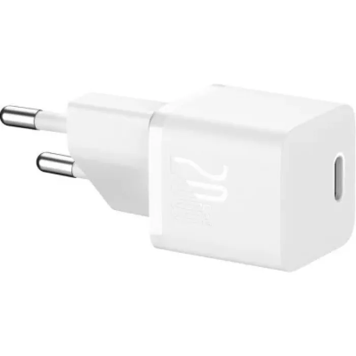 Зарядний пристрій Baseus GaN5 Fast Charger USB-C 20W white (CCGN050102)