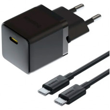 Зарядний пристрій Baseus Palm Fast Charger 1C 20W + Cable 1.0m Type-C 60W black (P10111602113-01)